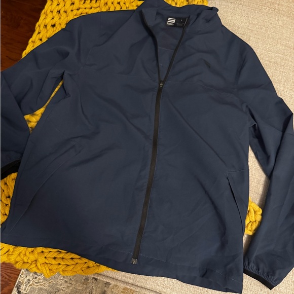 Three Sixty Six Men’s Vented, Dry Fit, 1/4 Zip Golf Jacket -(Navy) Size Large - Picture 2 of 13